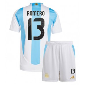 Argentina Cristian Romero #13 Dětské Domácí dres komplet Copa America 2024 Krátký Rukáv (+ trenýrky)